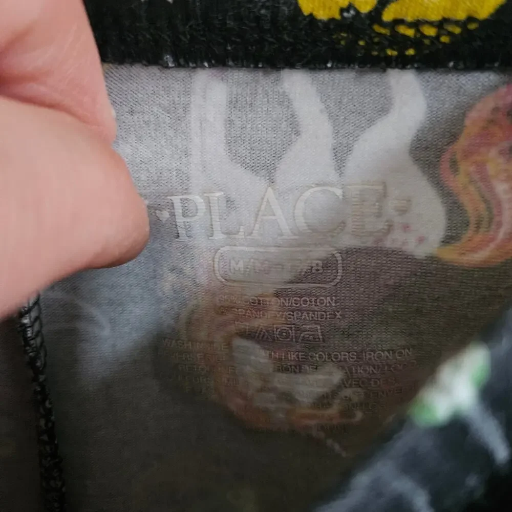 Children's Place Girls Size M Leggings Black Halloween Unicorn Print Whimsical